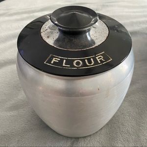 Vintage Kromex Flour Canister